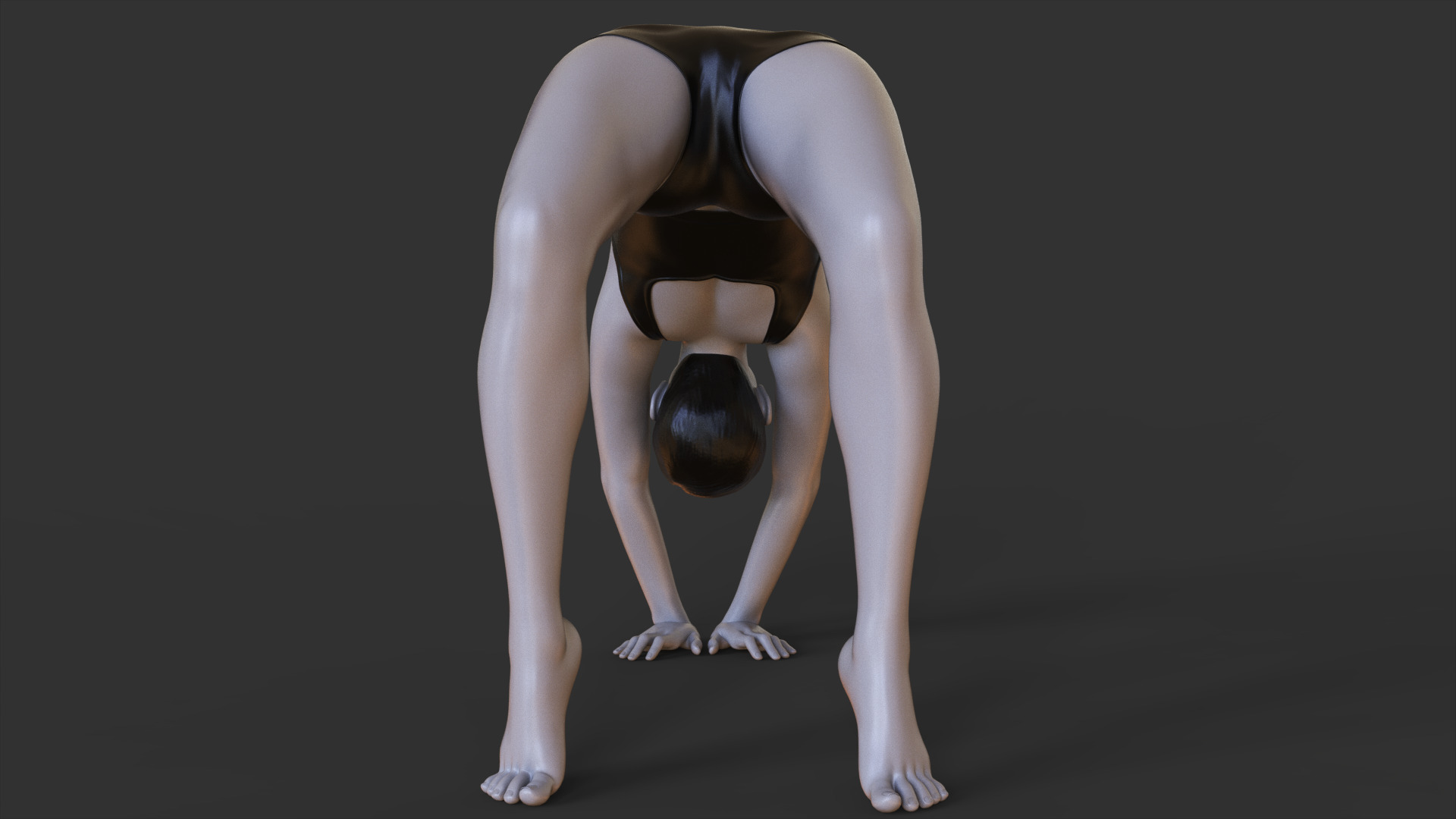 Yoga Pose - Wheel Pose - Chakrasana 3D print model_3