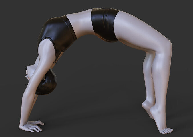 Yoga Pose - Wheel Pose - Chakrasana 3D print model