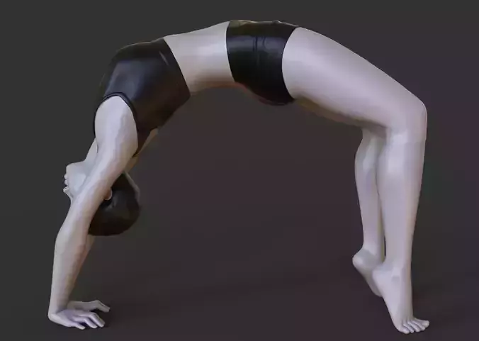 Yoga Pose - Wheel Pose - Chakrasana 3D print model