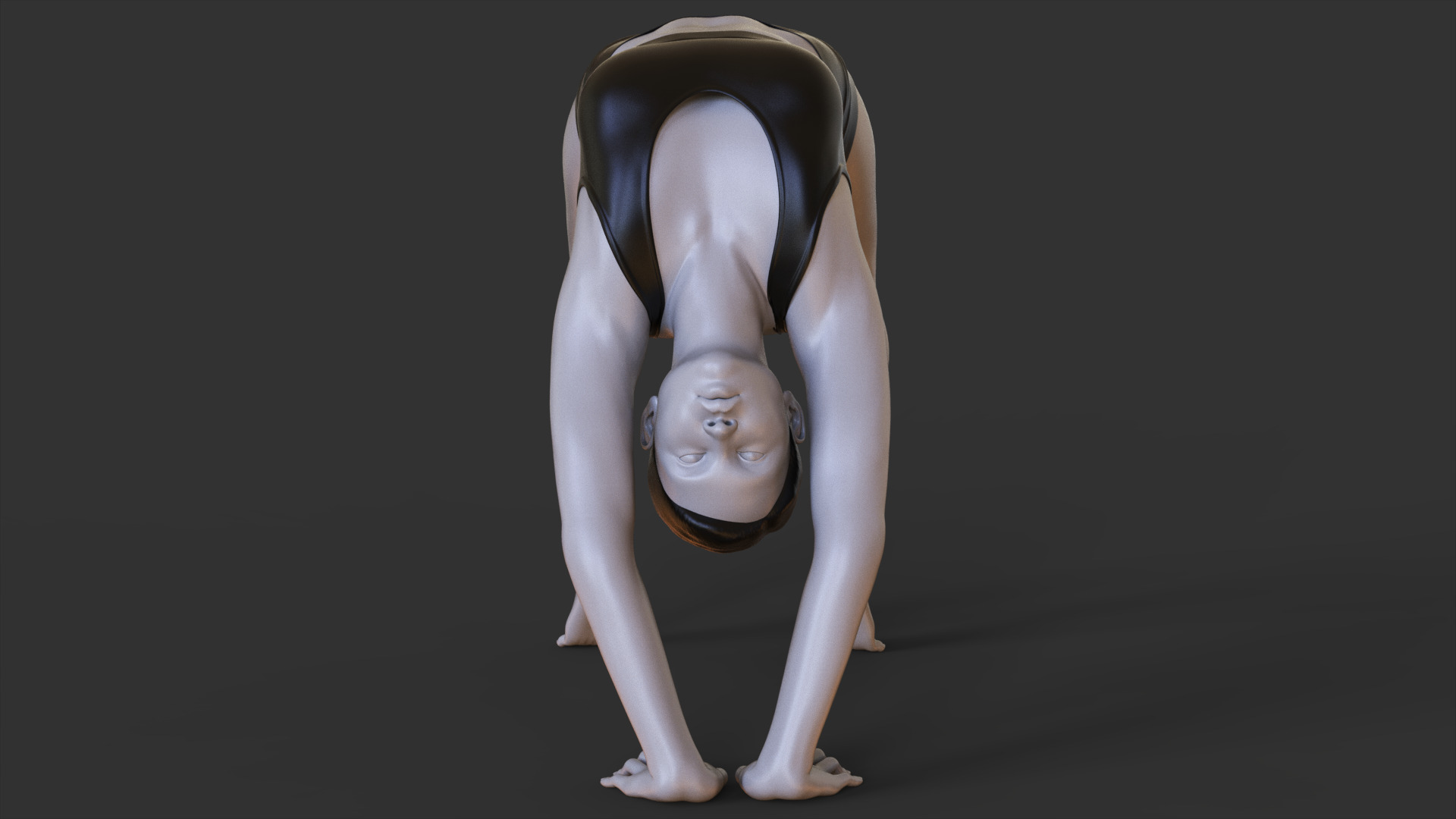 Yoga Pose - Wheel Pose - Chakrasana 3D print model_7