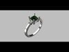 Square Gemstone Ring 3D print model_1