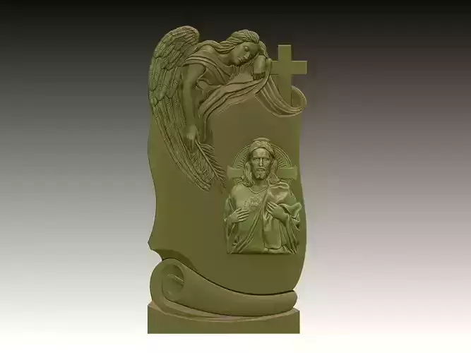 Sacred Heart of Jesus with Guardian Angel 