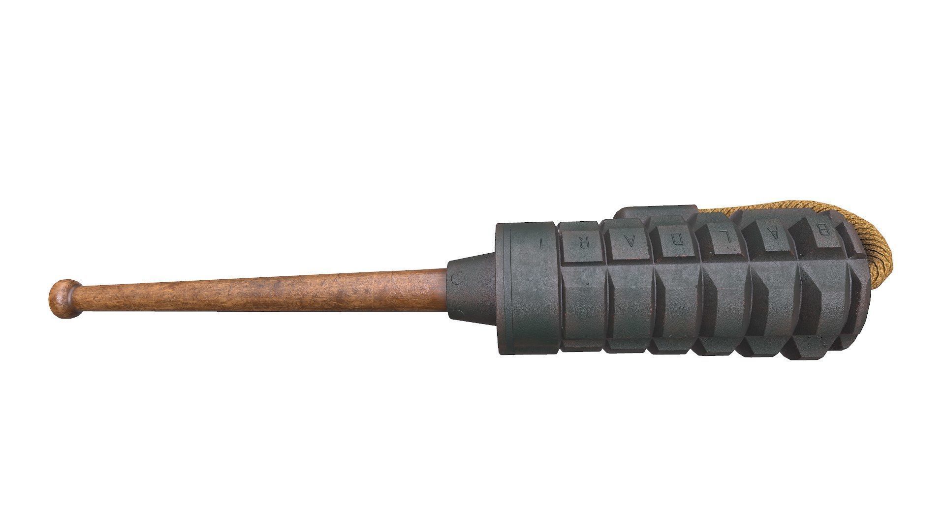 WW1 Baldari Grenade Low-poly PBR Low-poly 3D model_5