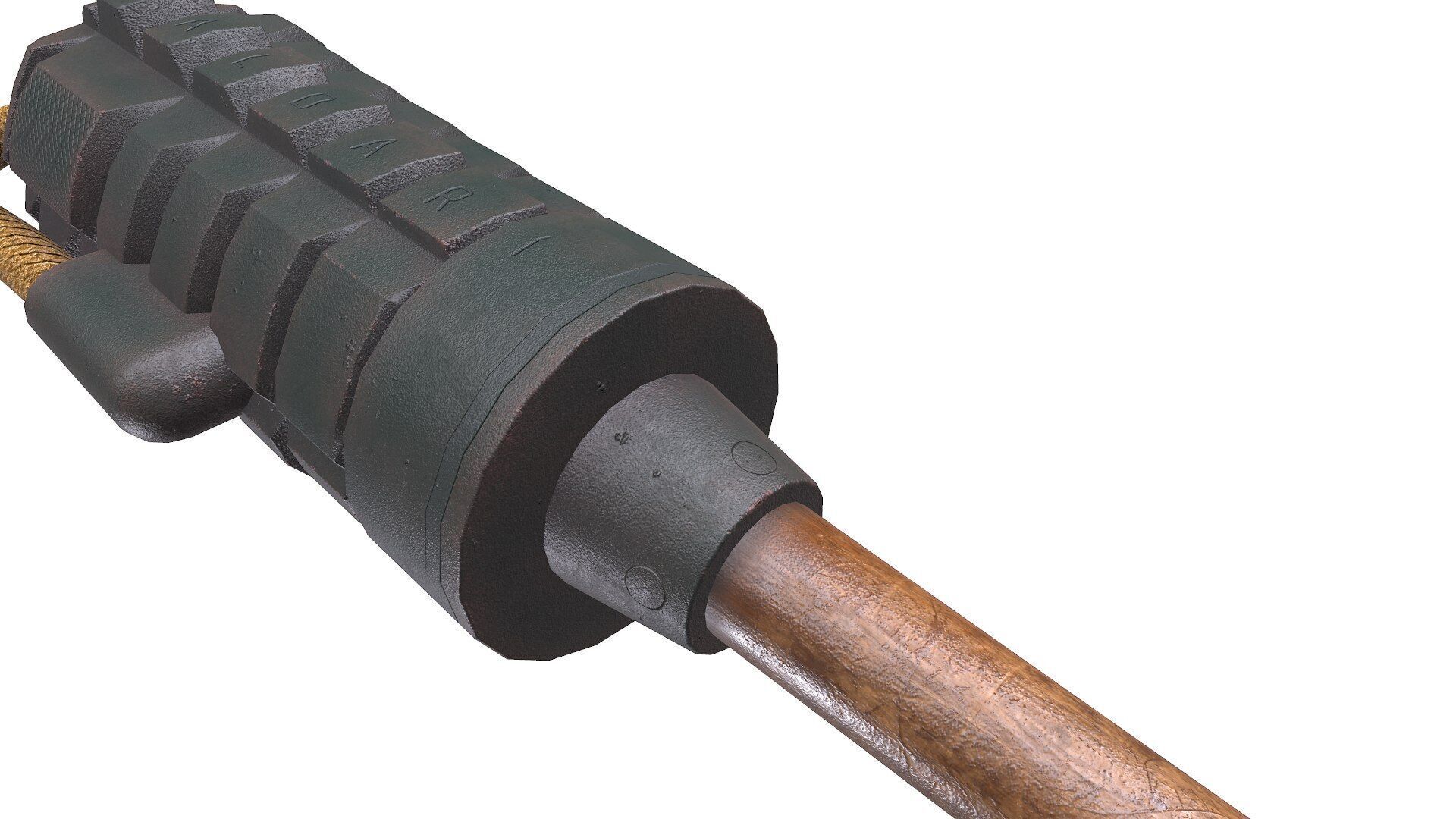WW1 Baldari Grenade Low-poly PBR Low-poly 3D model_11
