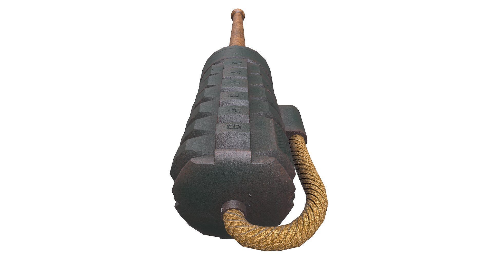 WW1 Baldari Grenade Low-poly PBR Low-poly 3D model_9