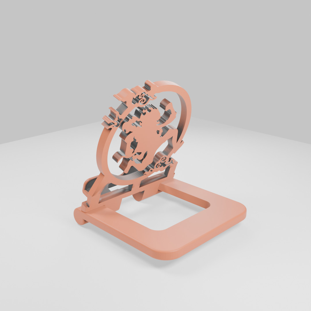 Luffy Gear 5  Nika  3D Printable Phone Stand One Piece Fan Art 3D print model_4