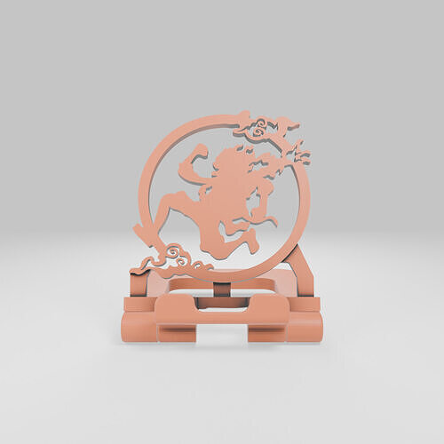 Luffy Gear 5  Nika  3D Printable Phone Stand One Piece Fan Art 3D print model