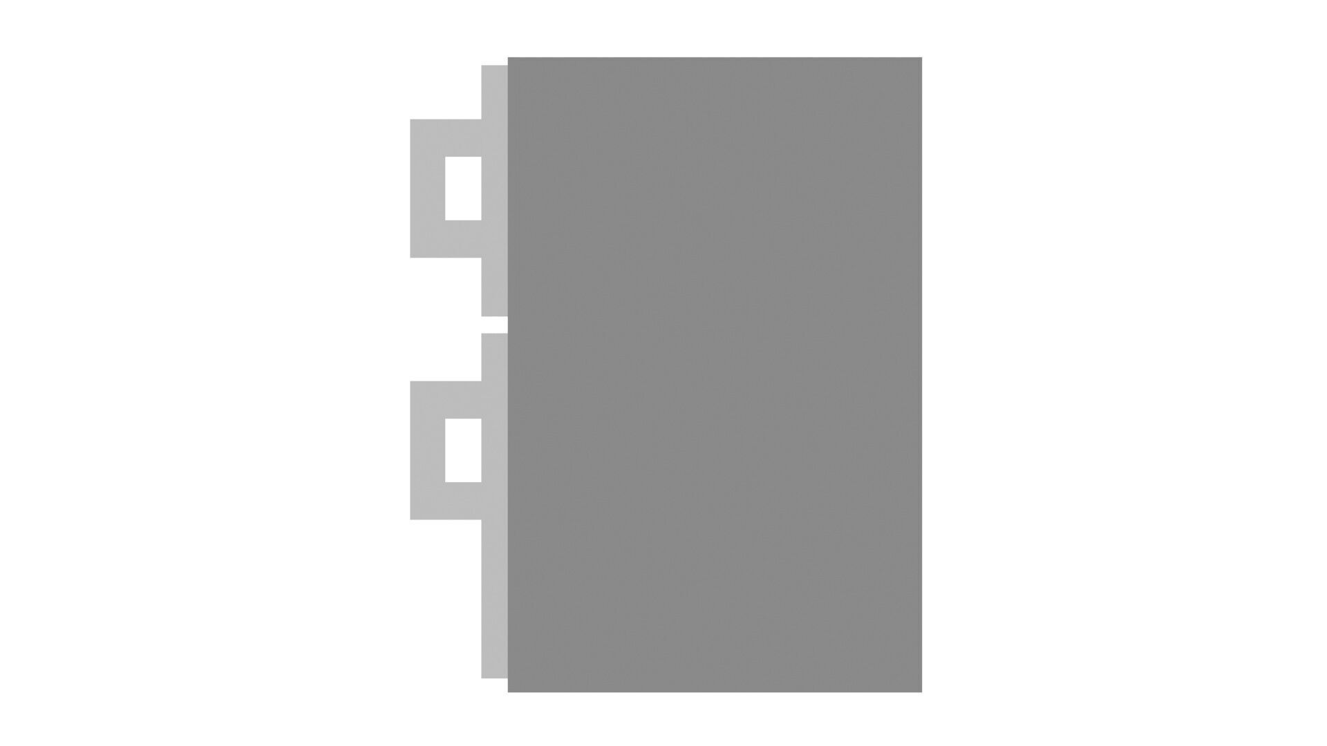 Low Poly Game Ready Refrigerator Low-poly 3D model_12