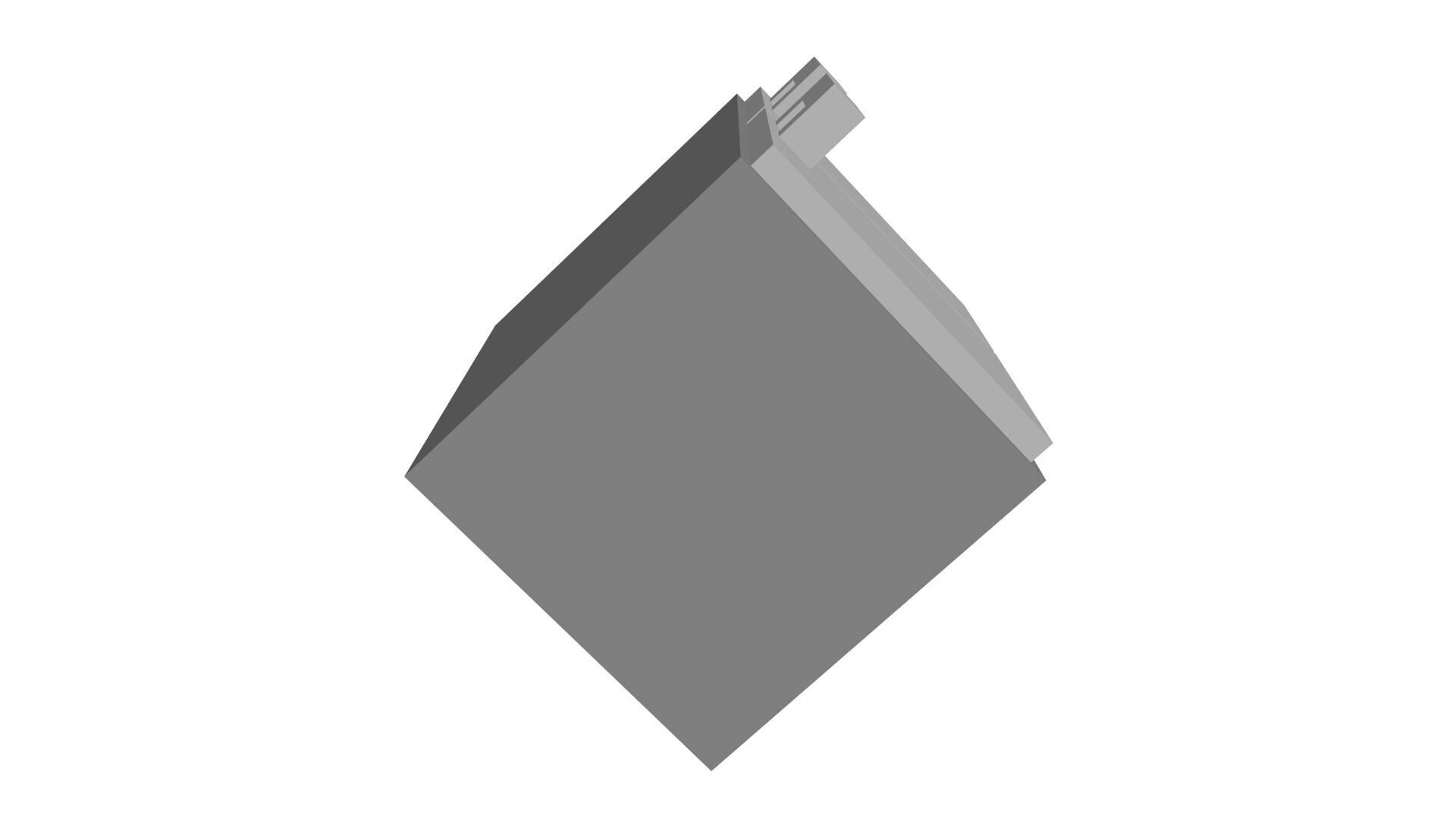 Low Poly Game Ready Refrigerator Low-poly 3D model_4