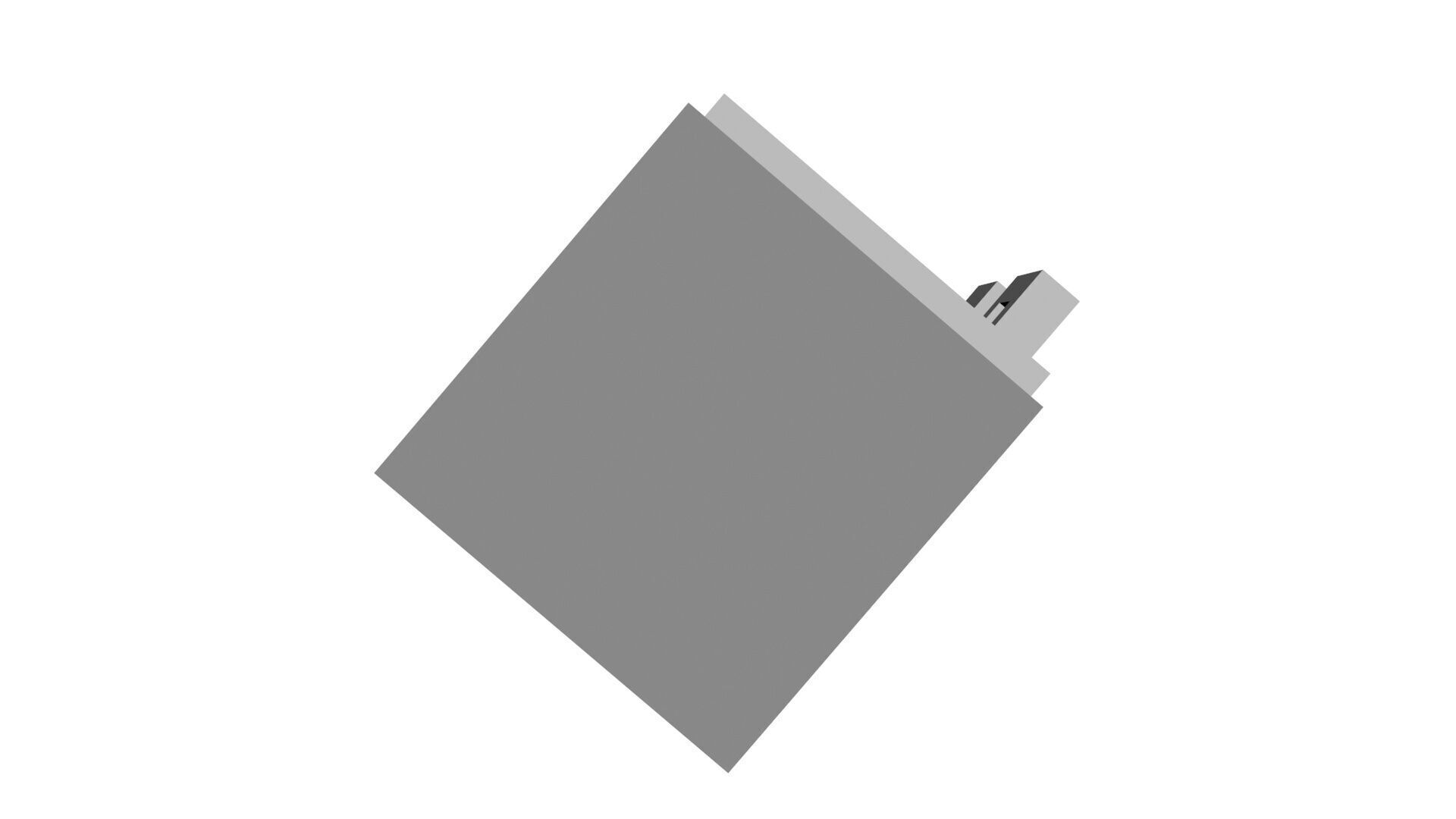 Low Poly Game Ready Refrigerator Low-poly 3D model_3