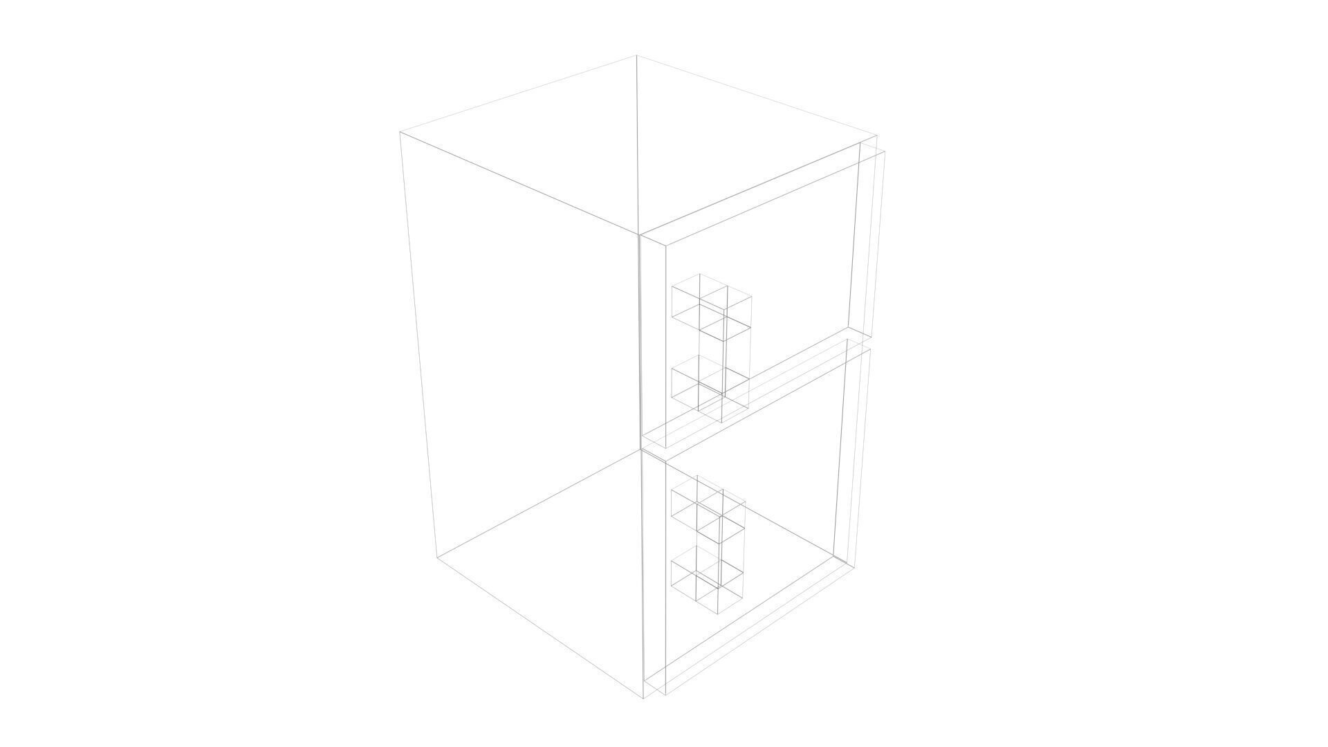 Low Poly Game Ready Refrigerator Low-poly 3D model_13