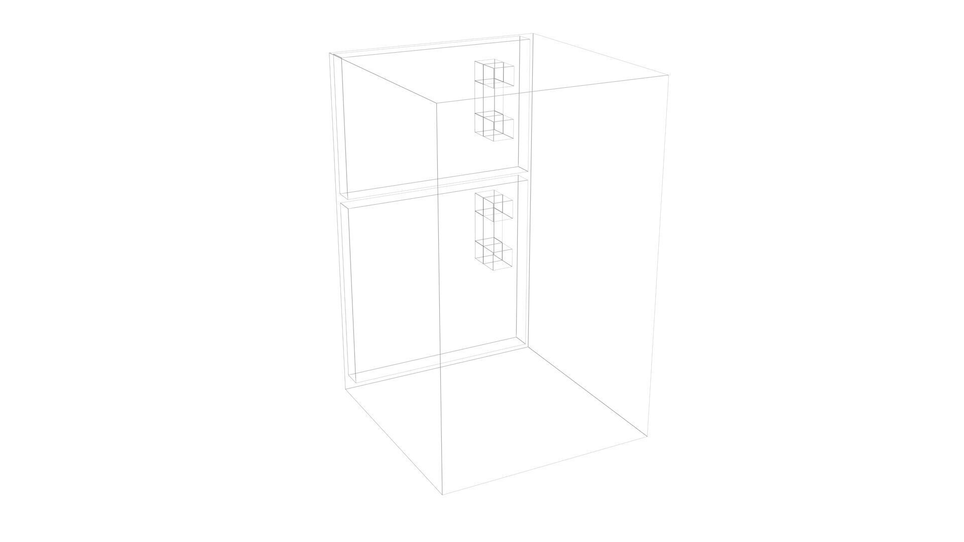 Low Poly Game Ready Refrigerator Low-poly 3D model_15