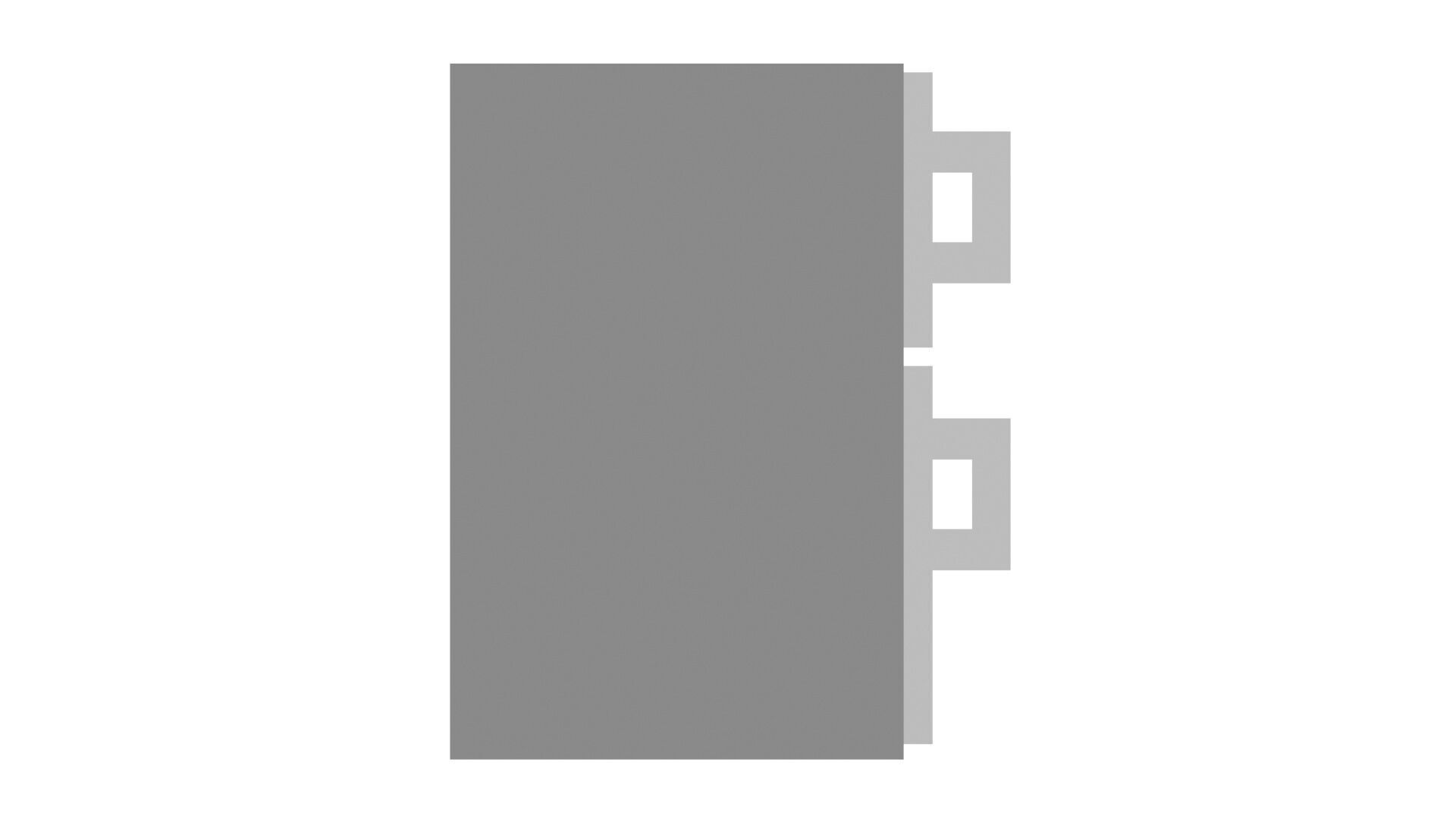 Low Poly Game Ready Refrigerator Low-poly 3D model_9