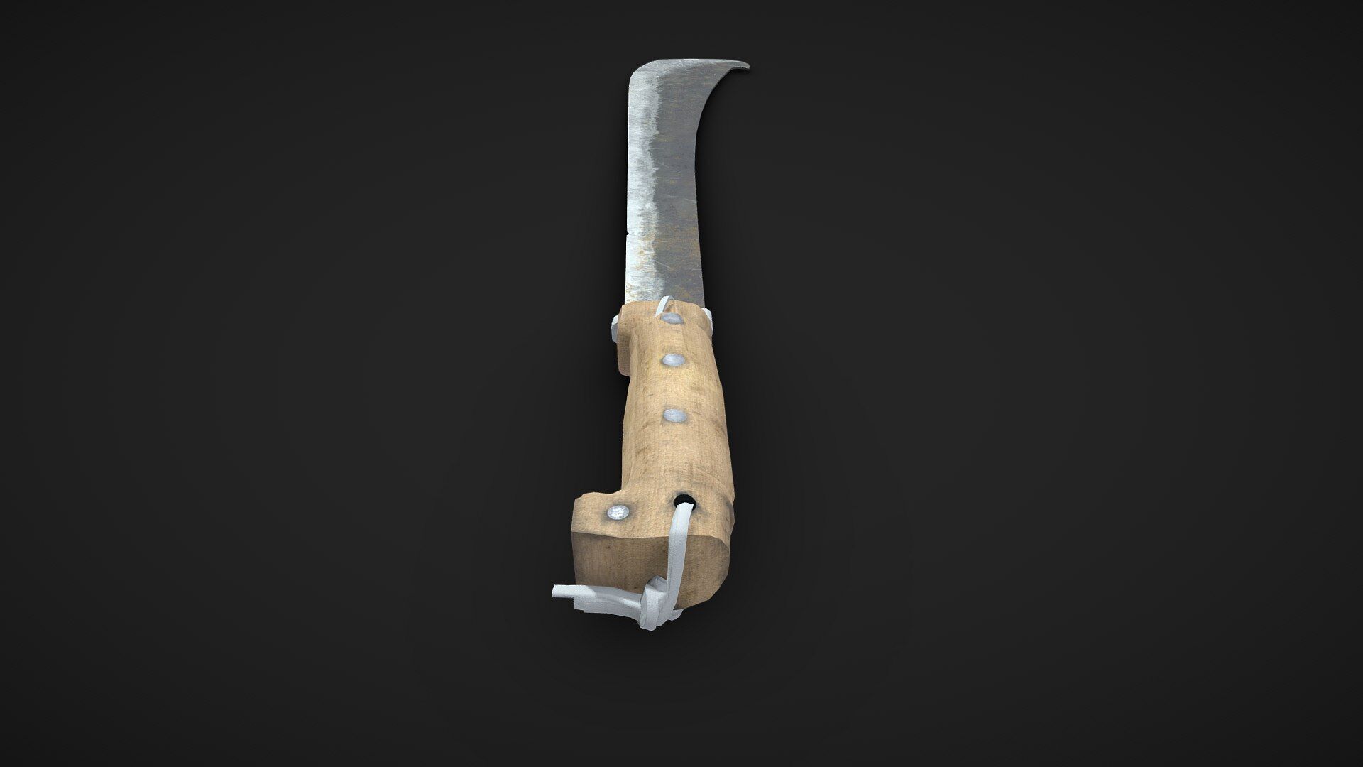Machete Low-poly PBR Free Free low-poly 3D model_5