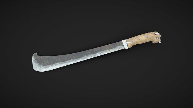 Machete Low-poly PBR Free Free low-poly 3D model