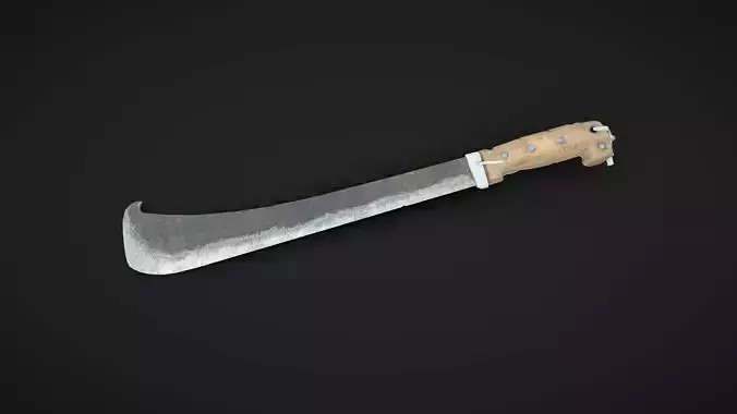 Machete Low-poly PBR Free