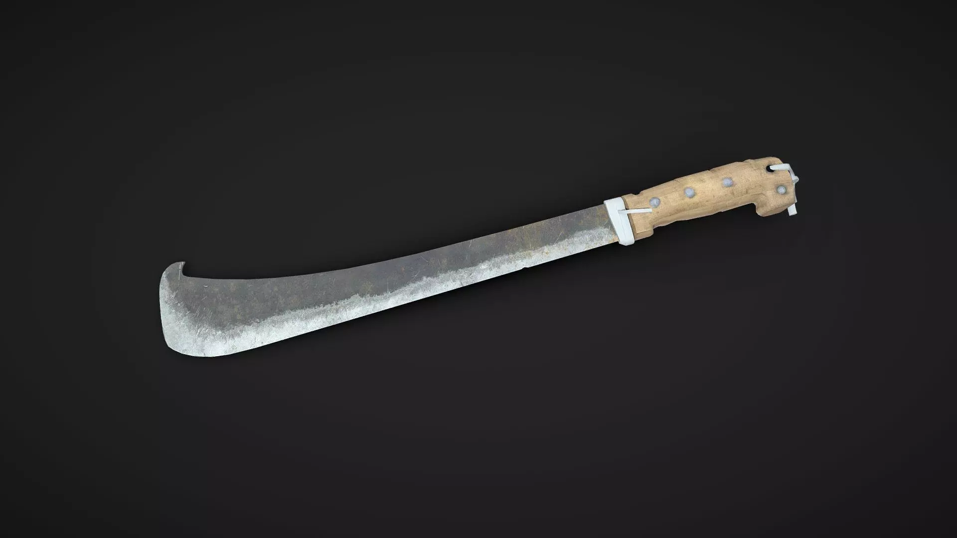 Machete Low-poly PBR Free Free low-poly 3D model_0