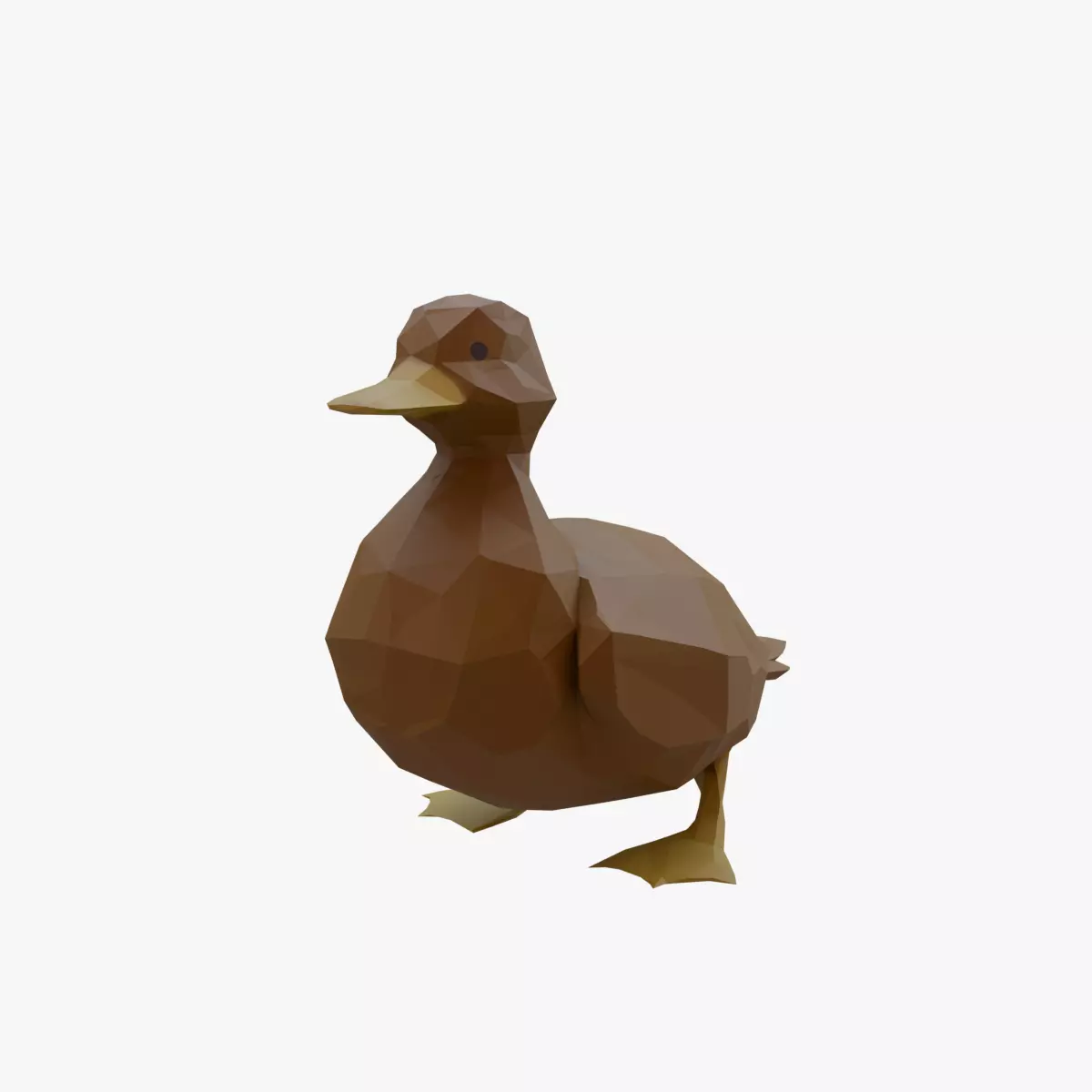 Duck low poly Low-poly 3D model_0
