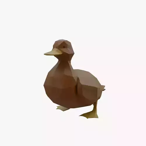Duck low poly Low-poly 3D model