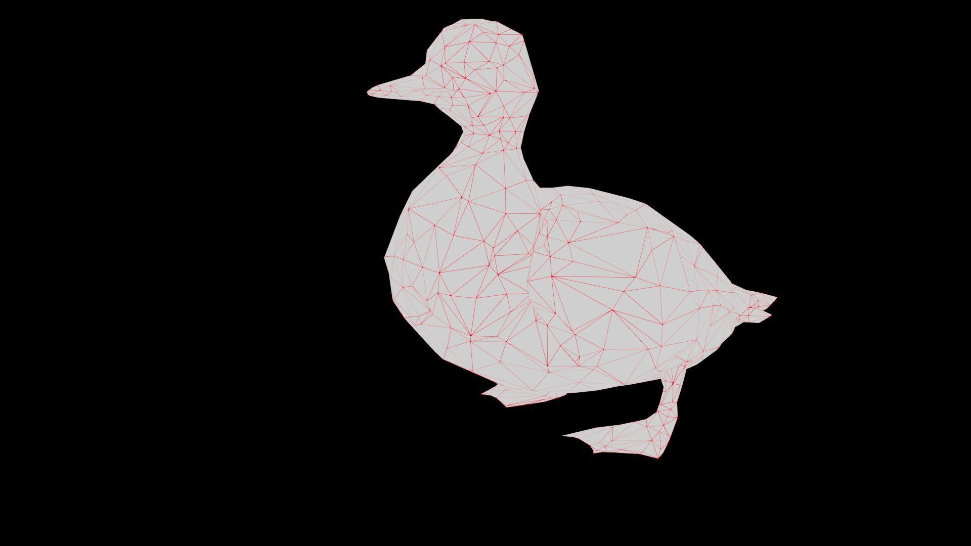 Duck low poly Low-poly 3D model_6