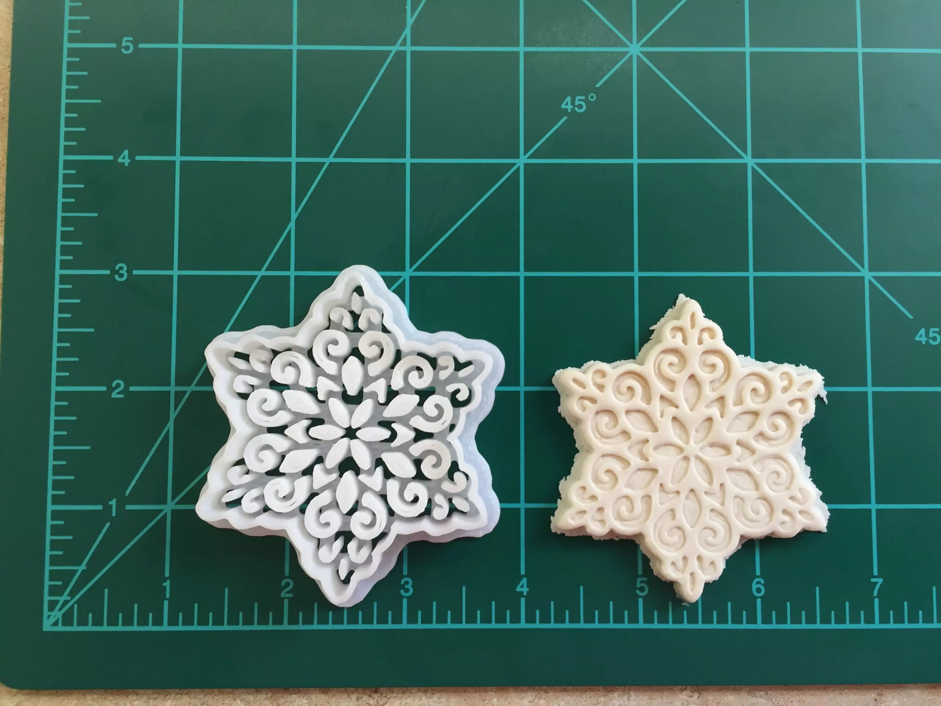 Intricate Snowflake Cookie Cutter 3D print model_0