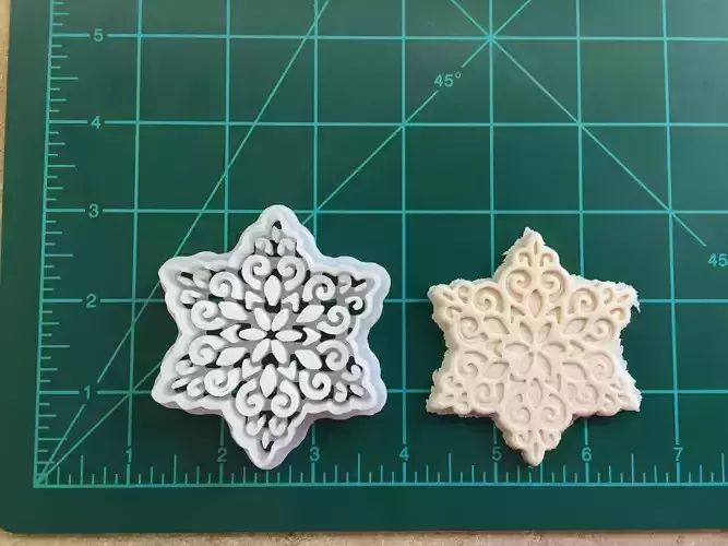 Intricate Snowflake Cookie Cutter