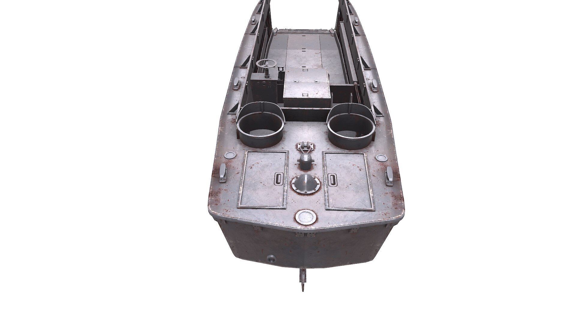 LCVP Higgins Boat Low-poly PBR Low-poly 3D model_17