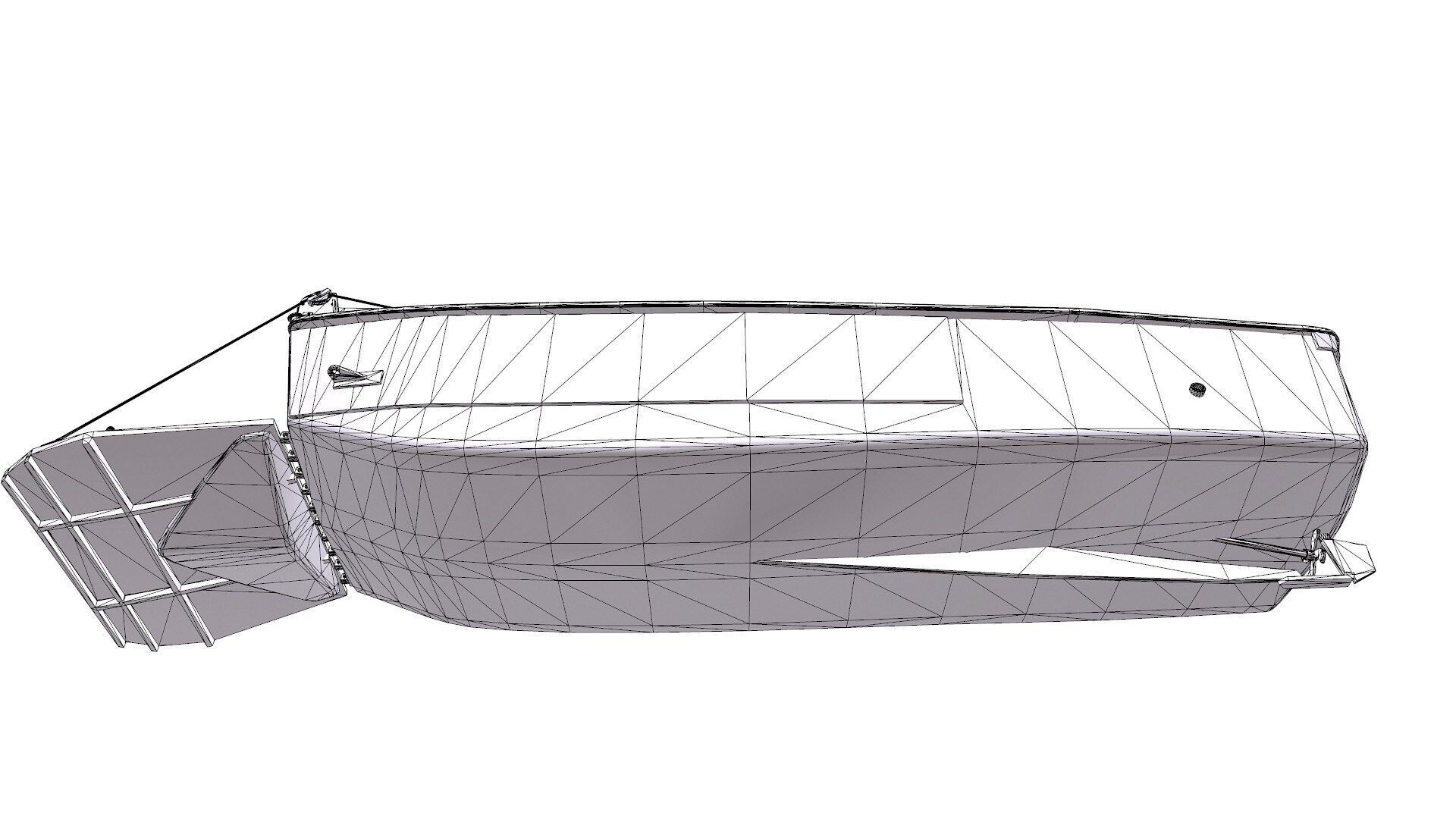 LCVP Higgins Boat Low-poly PBR Low-poly 3D model_31