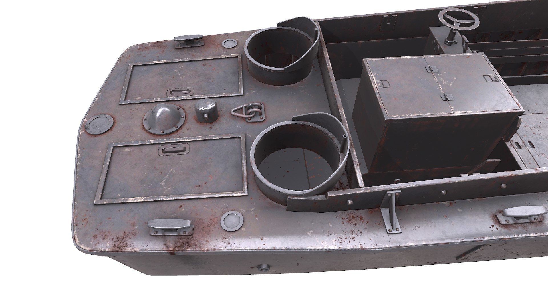 LCVP Higgins Boat Low-poly PBR Low-poly 3D model_18