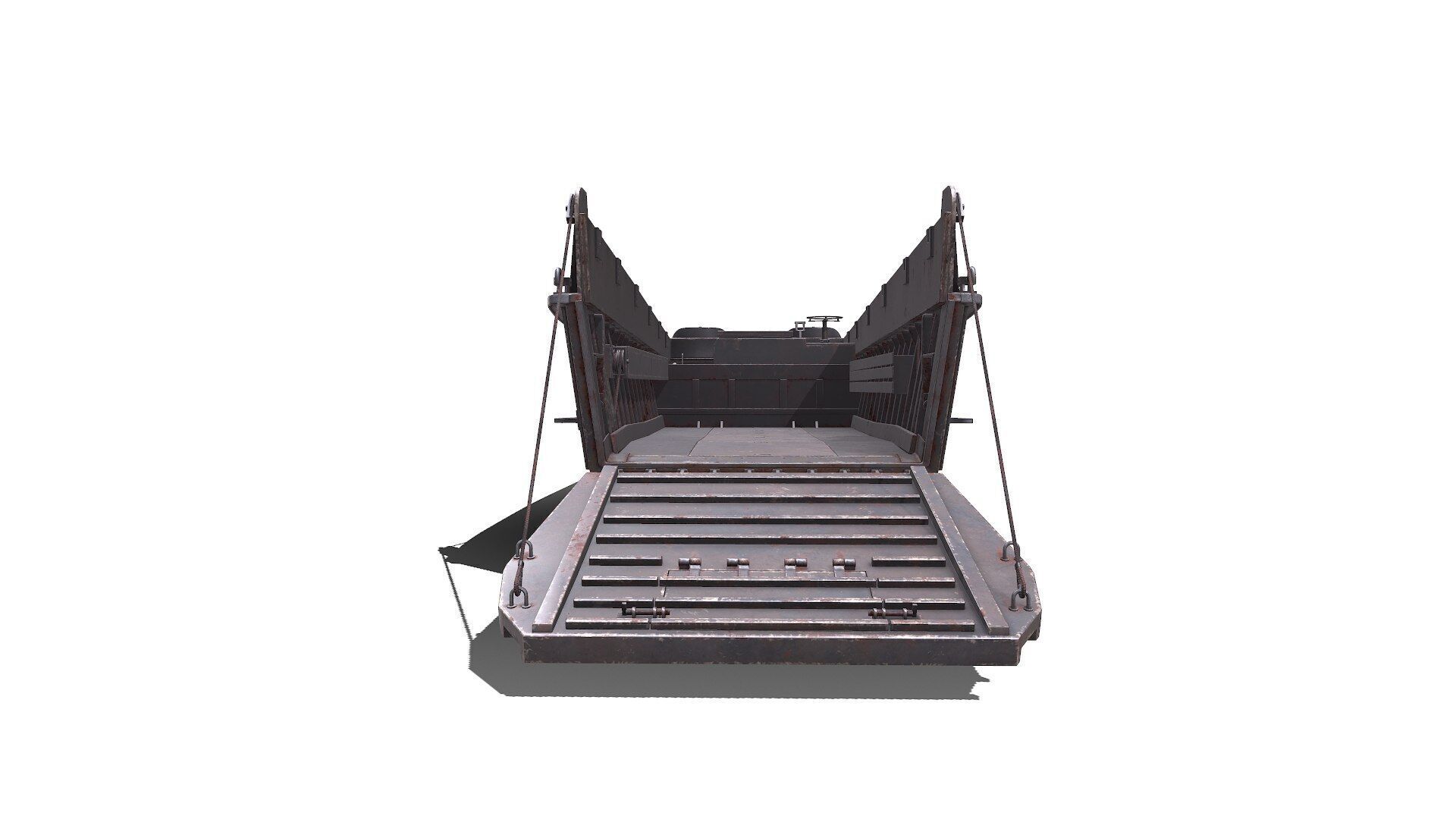 LCVP Higgins Boat Low-poly PBR Low-poly 3D model_8