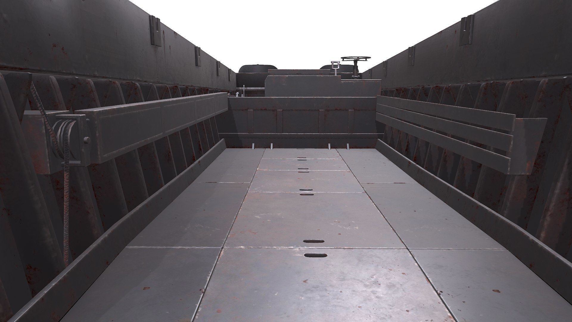 LCVP Higgins Boat Low-poly PBR Low-poly 3D model_27