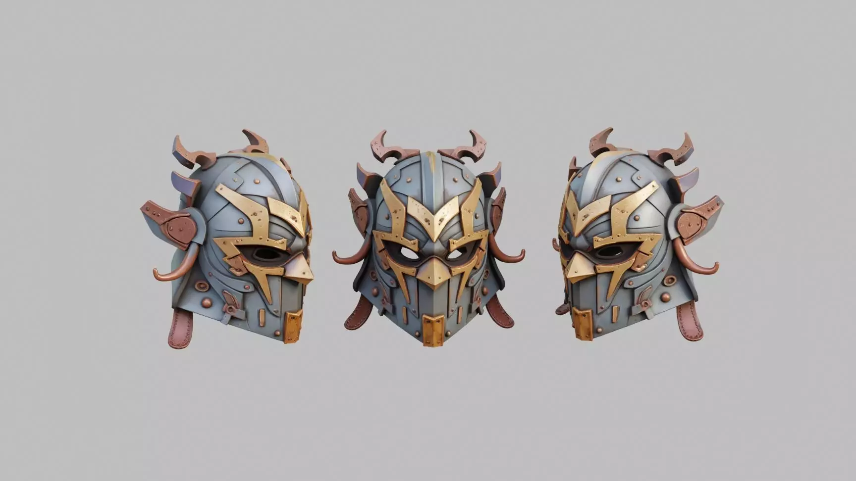 Sci Fi Knight Helmet 3D model_0