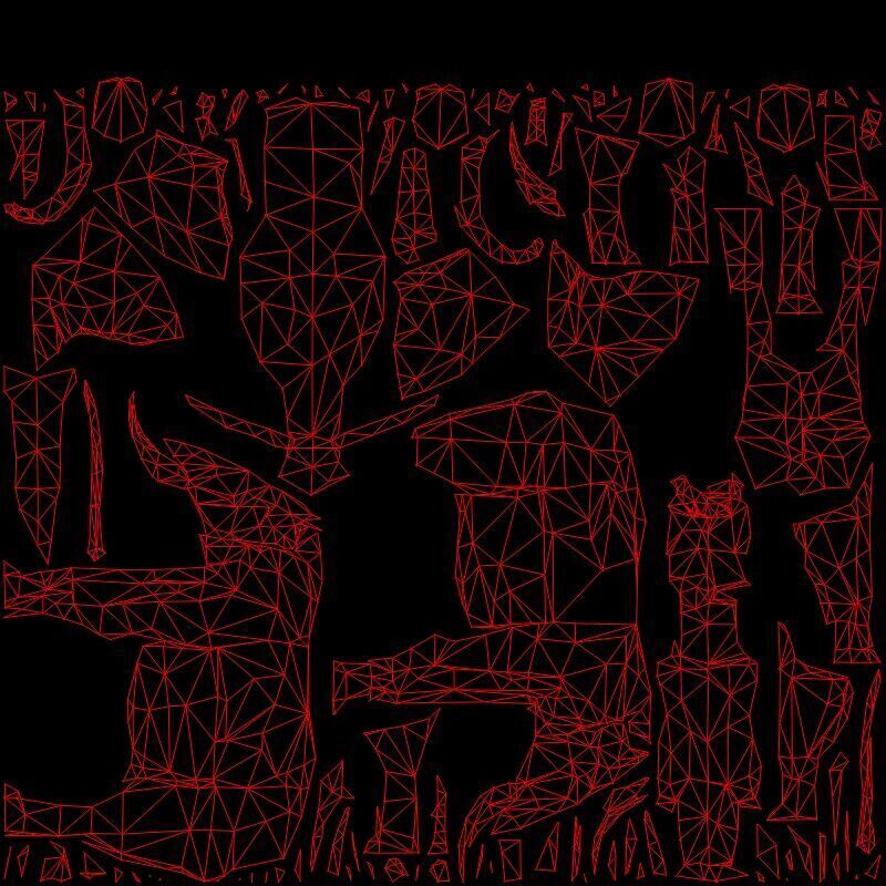 Elephant low poly Low-poly 3D model_7