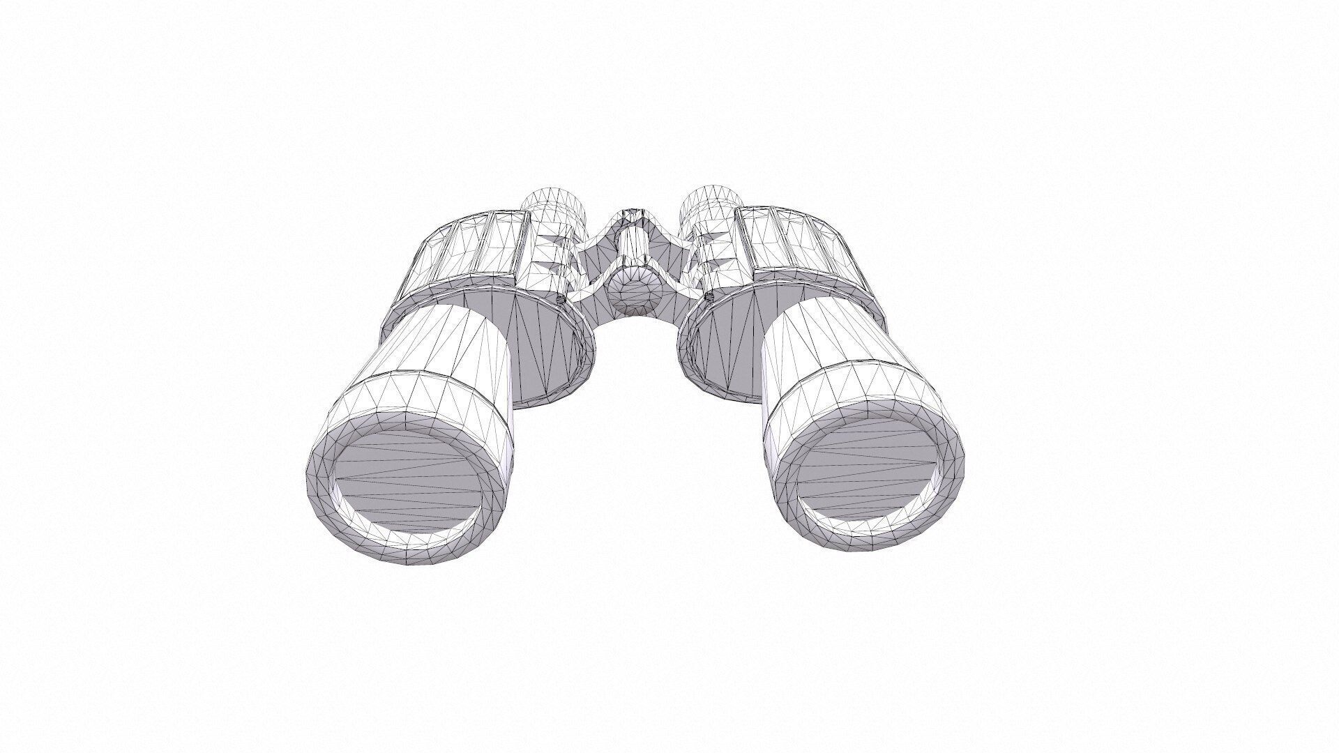 Binoculars Low-poly PBR Free low-poly 3D model_7