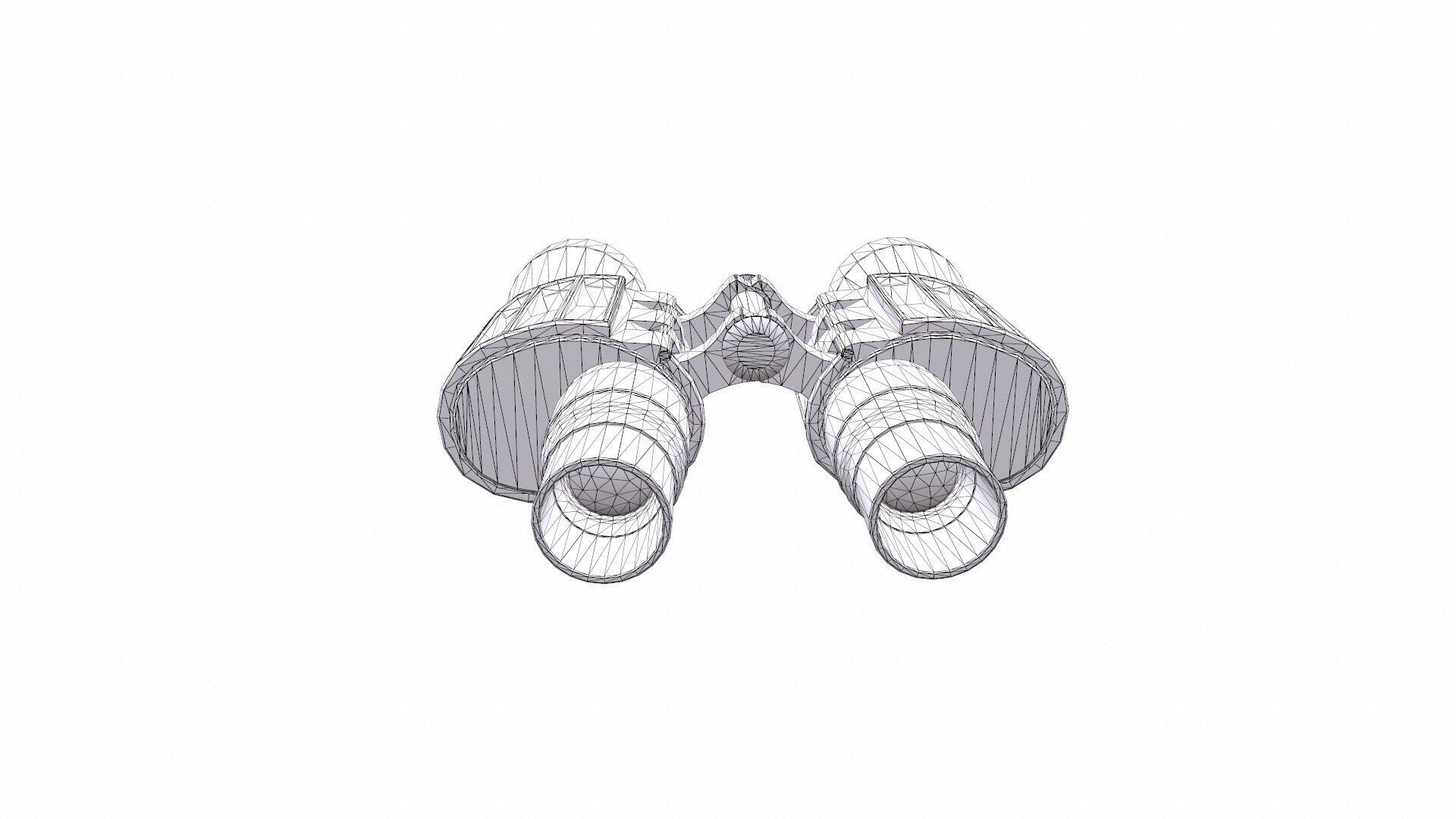 Binoculars Low-poly PBR Free low-poly 3D model_8