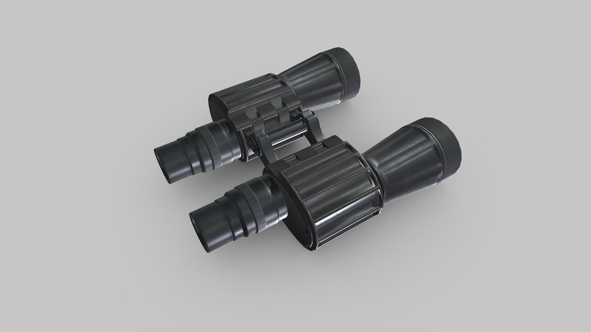 Binoculars Low-poly PBR Free low-poly 3D model_2