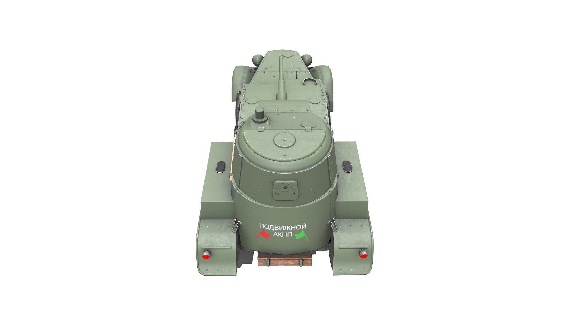 BA-10 Heavy Armored Car Low-poly PBR Low-poly 3D model_9