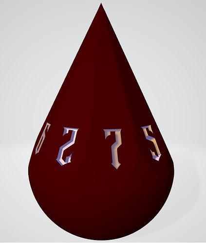 Fancy Droplet Dice Free 3D print model