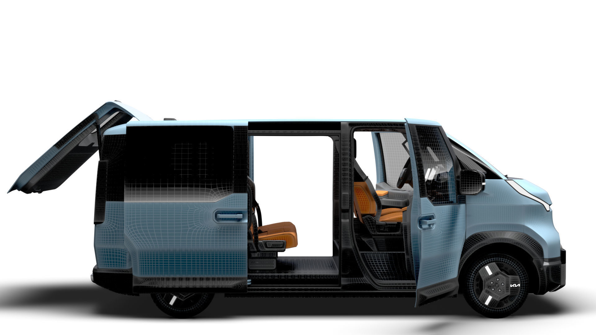 KIA PV5 L2H1 HQInterior 2026 3D model_16