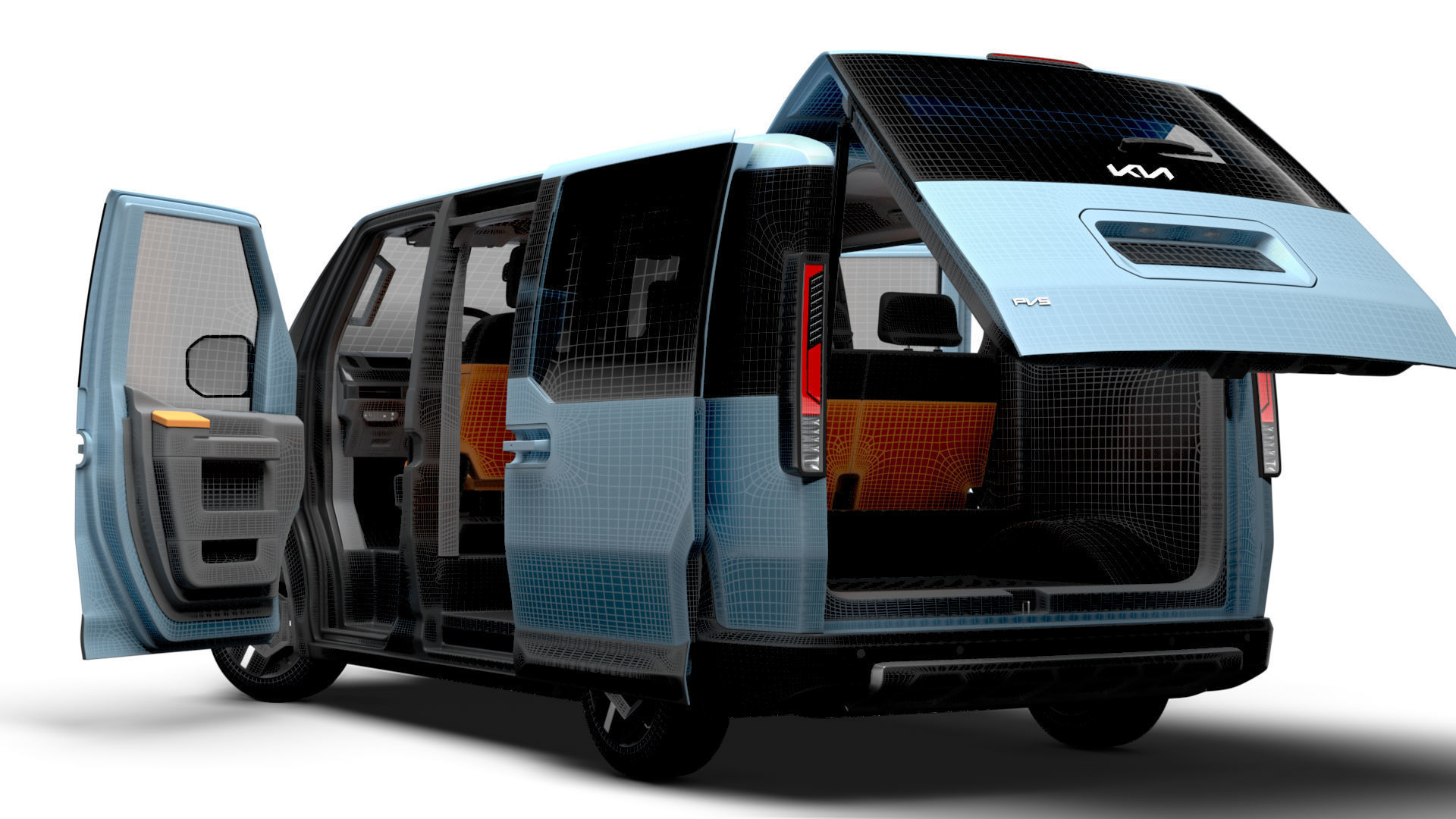 KIA PV5 L2H1 HQInterior 2026 3D model_17
