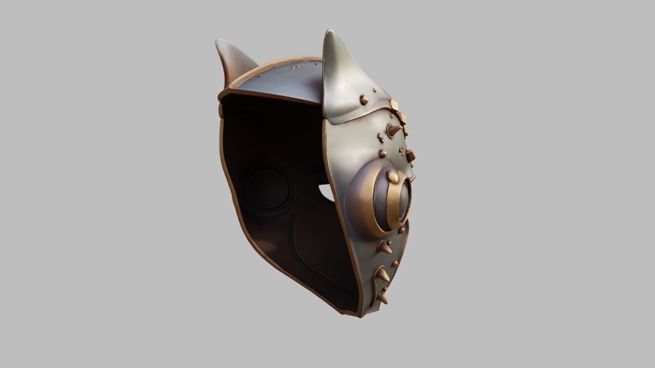 Sci Fi Knight Mask 3D model_6