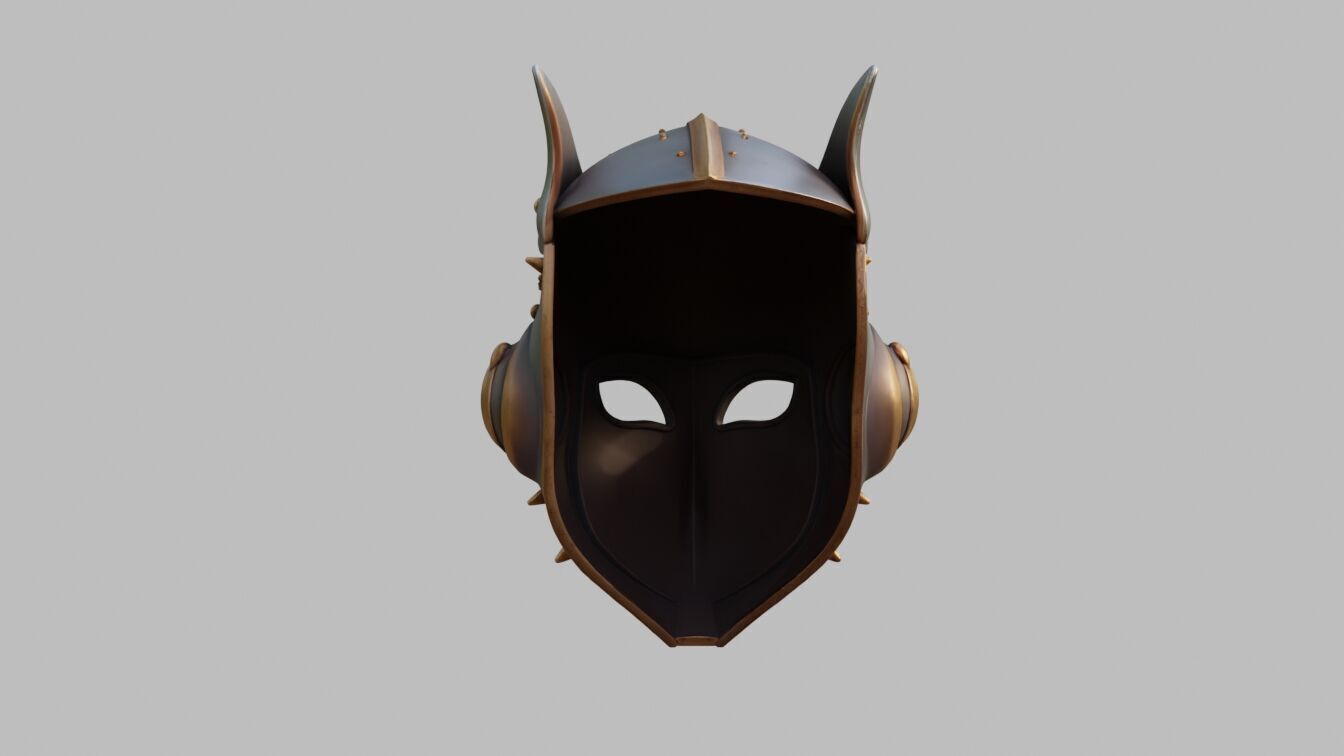 Sci Fi Knight Mask 3D model_5