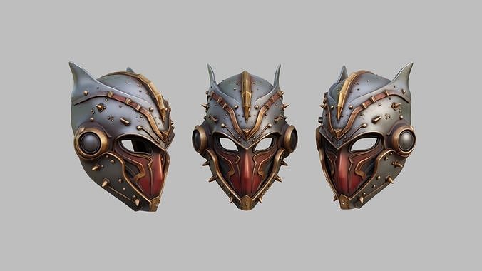 Sci Fi Knight Mask 3D model