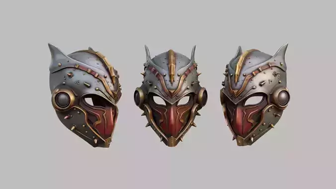 Sci Fi Knight Mask 3D model