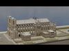 Catedral Notre Dame Paris Destroyed And Intact  Detailed in Blen 3D model_1