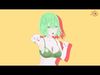Hot Anime Girl in Swimswear Low-poly 3D model_1