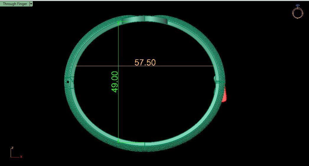 Bracelet 0032 - Snake skin 3D print model_12