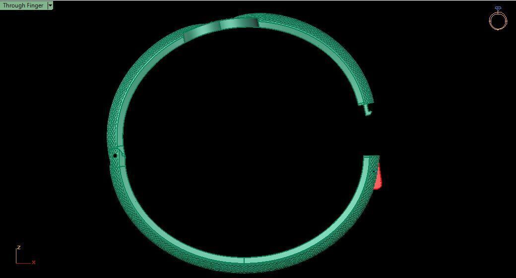 Bracelet 0032 - Snake skin 3D print model_14