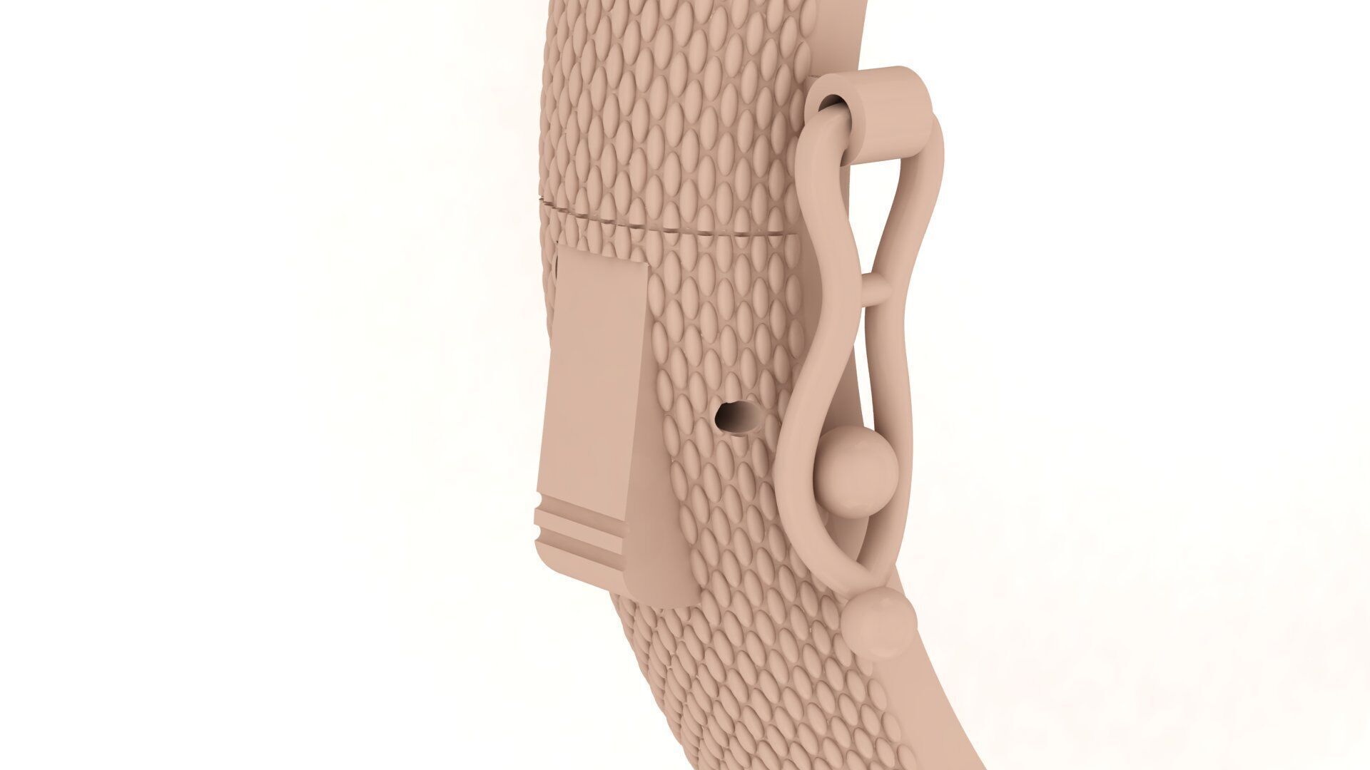 Bracelet 0032 - Snake skin 3D print model_7