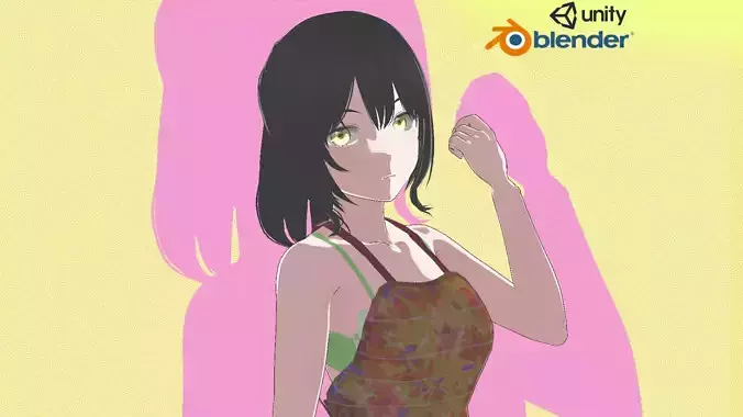 hOT Anime Maid Fully Rigged